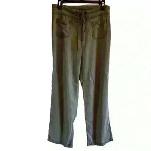 Sundance Pants Womens‎ 8 Gray Tencel Lightweight Relaxed Fit Front Pocket Casual